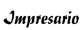 Impresario Font Image