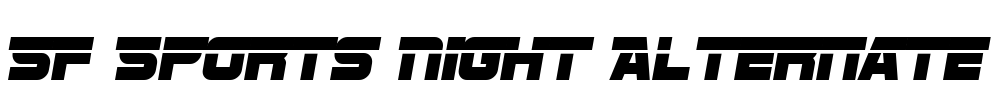 SF Sports Night Alternate Font Image