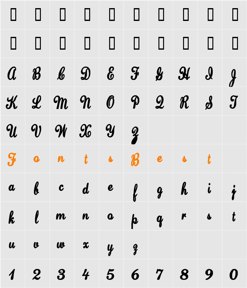 HelloHeyJoe Character Map