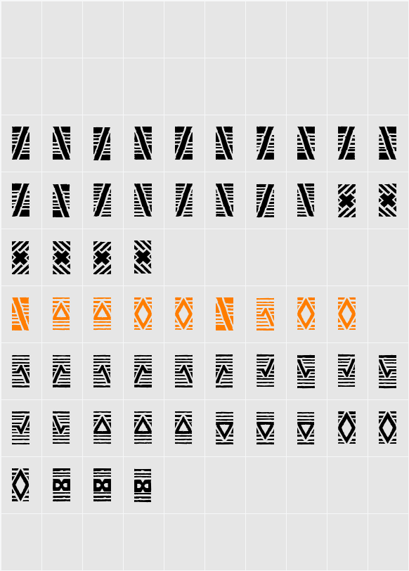 Stoned Character Map