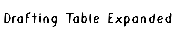 Drafting Table Expanded Font Image
