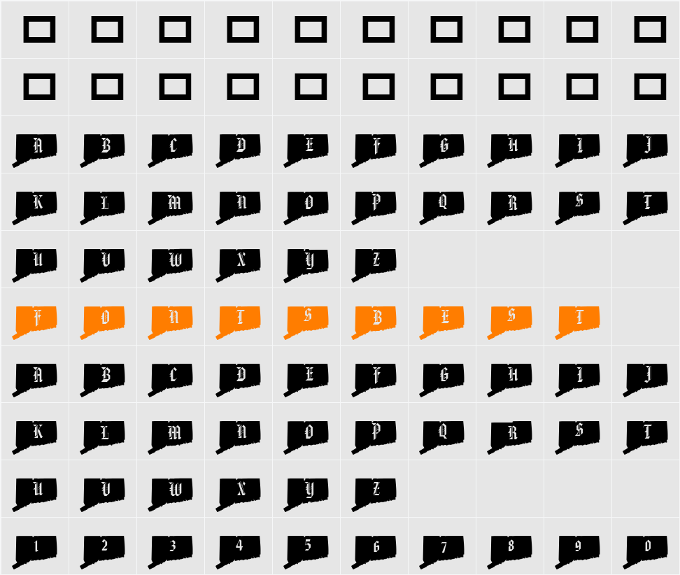 pf_ct Character Map