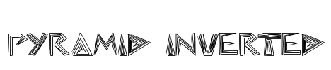 pyramid inverted Font Image