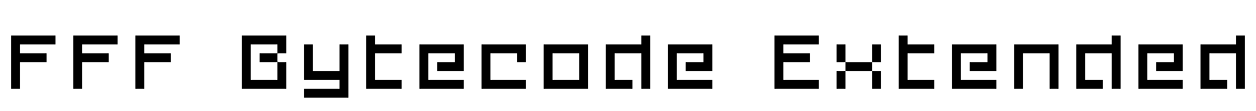 FFF Bytecode Extended Font Image