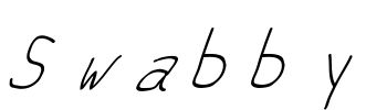 Swabby Font Image