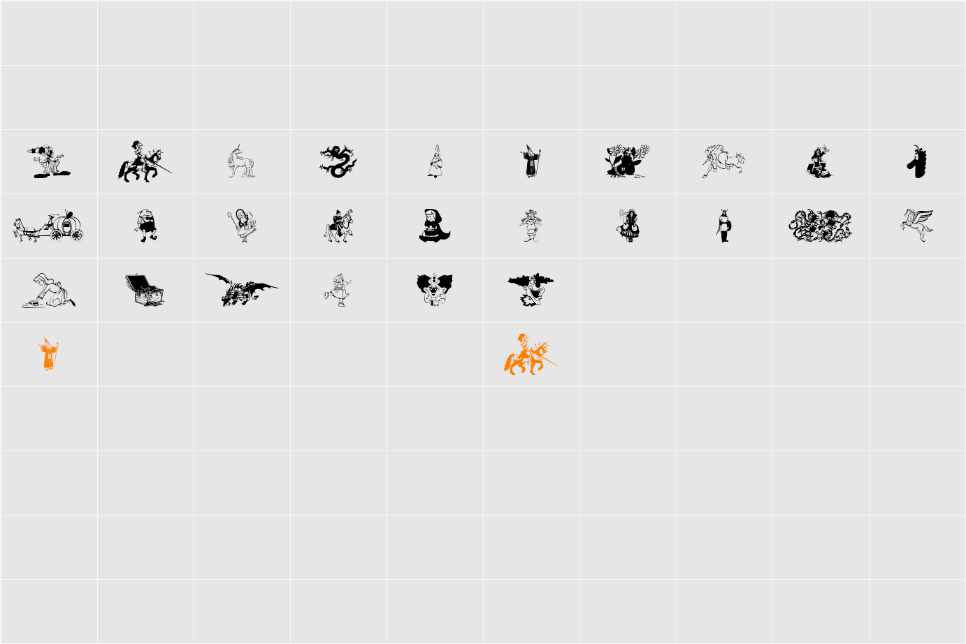 fantasy_csp Character Map
