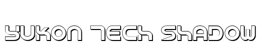 Yukon Tech Shadow Font Image