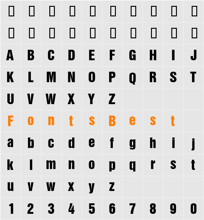 HelbaInseratDB Character Map