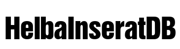 HelbaInseratDB Font Image