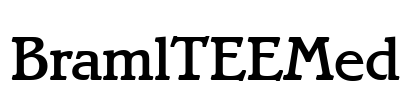 BramlTEEMed Font Image