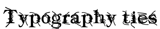 Typography ties