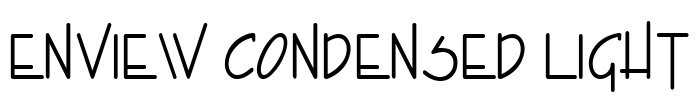 Enview Condensed Light Font Image