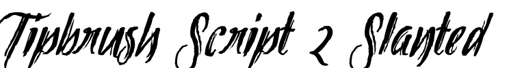 Tipbrush Script 2 Slanted