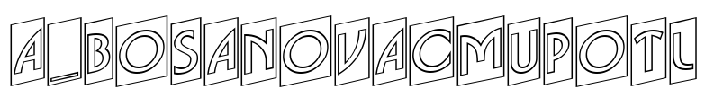 a_BosaNovaCmUpOtl Font Image