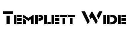 Templett Wide Font Image