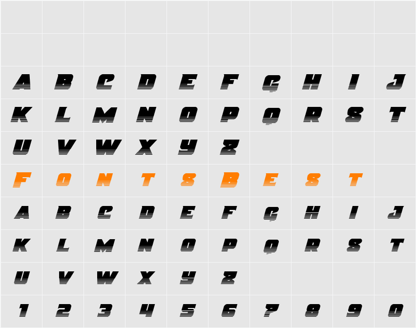 Justice Halftone Character Map