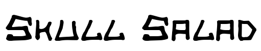 Skull Salad Font Image