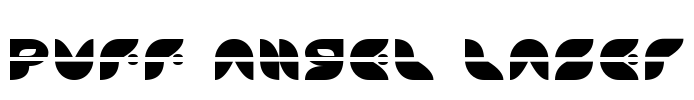 Puff Angel Laser Font Image