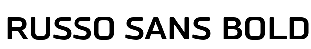 Russo Sans Bold Font Image