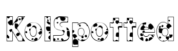 KolSpotted Font Image