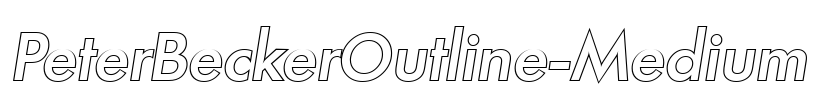 PeterBeckerOutline-Medium Font Image