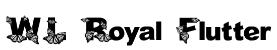 WL Royal Flutter Font Image
