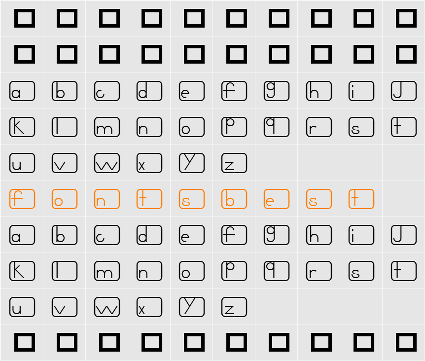 Noir Character Map