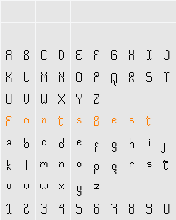 cv pixelado Character Map