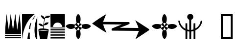 Simbolos 1 Font Image