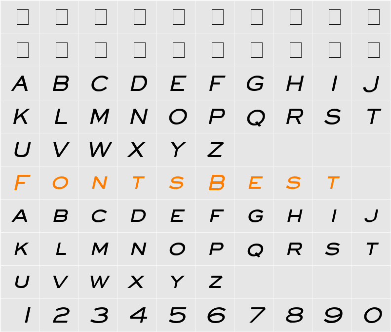 Eye glass Character Map