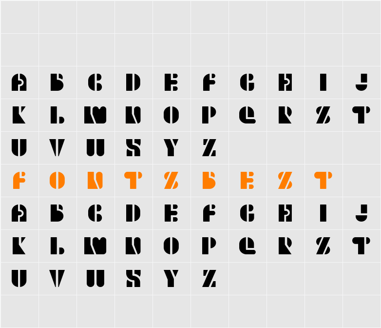 Hello Brigi Character Map