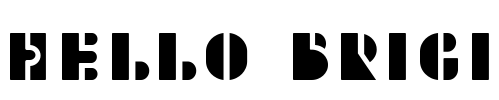 Hello Brigi Font Image