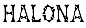 HALONA Font Image