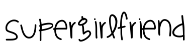 SuperGirlfriend Font Image