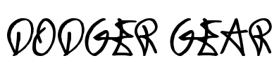 Dodger Gear Font Image