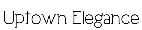 Uptown Elegance Font Image