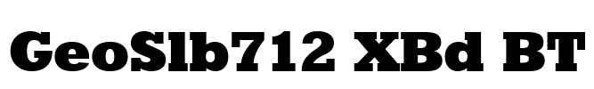 GeoSlb712 XBd BT