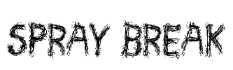 Spray Break Font Image