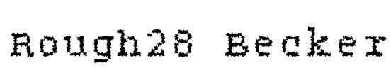 Rough28 Becker Font Image