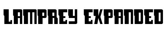 Lamprey Expanded Font Image