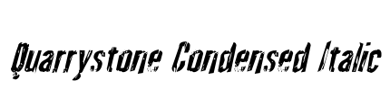 Quarrystone Condensed Italic