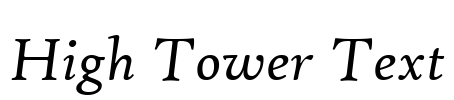 High Tower Text