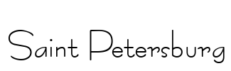 Saint Petersburg Font Image