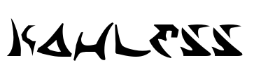 Kahless Font Image