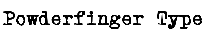 Powderfinger Type Font Image
