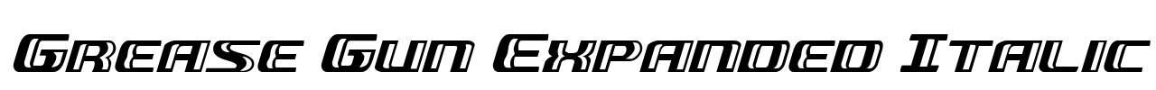 Grease Gun Expanded Italic