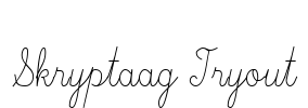 Skryptaag Tryout Font Image