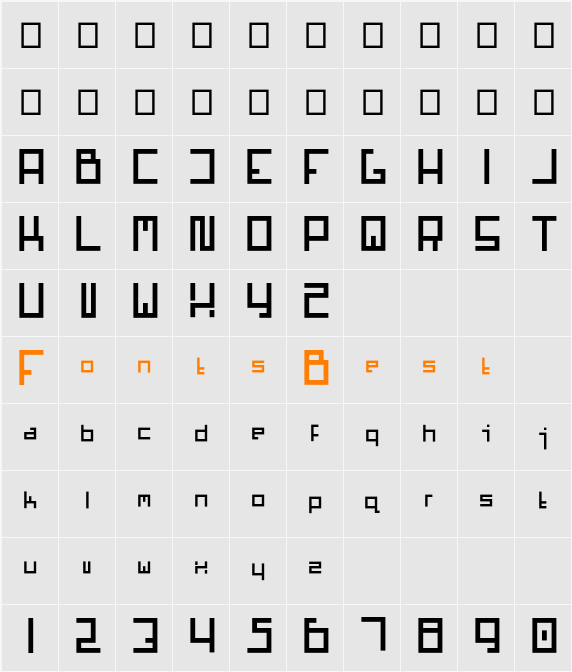 Mars Character Map