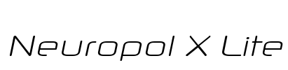 Neuropol X Lite Font Image
