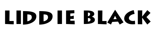 Liddie Black Font Image